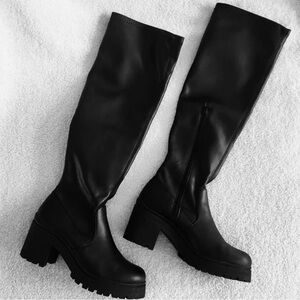 Madden Girl Black Over the Knee Boots